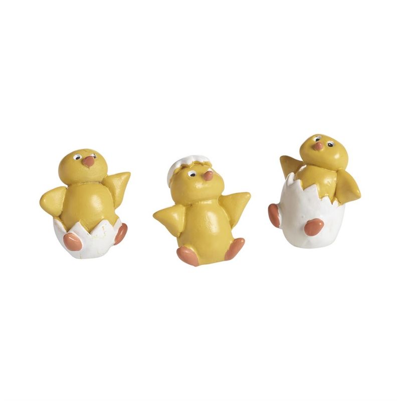 Minifigurer Kyllinger, H:2,5 cm, 3 ass