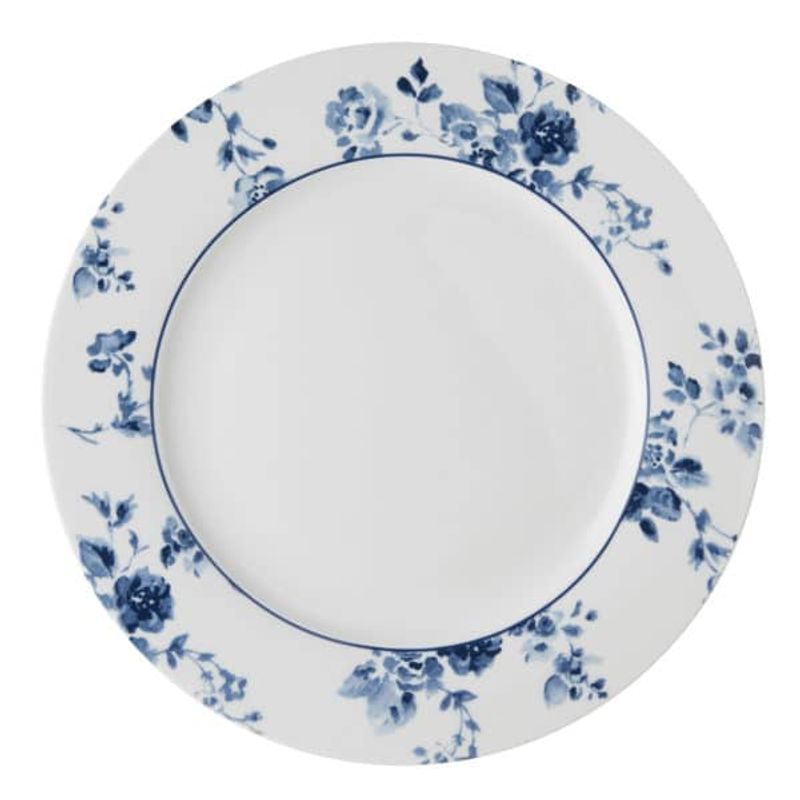 Laura Ashley Chinese Rose Blå/hvit Tallerken 26 cm