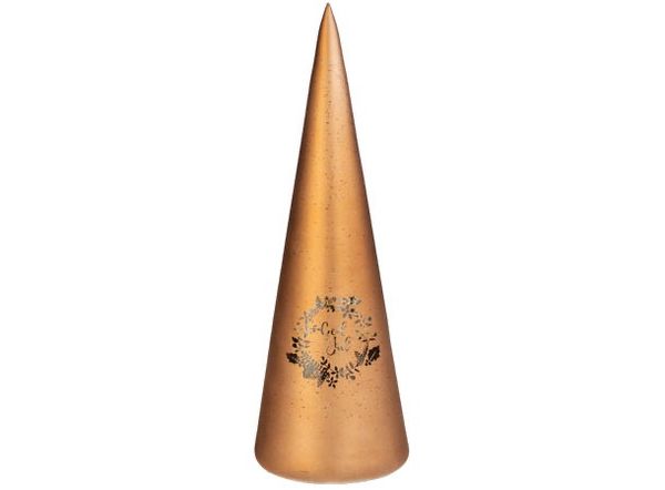 Hovedbilde Lyslykt LED Julekrans brun kjegle 30cm
