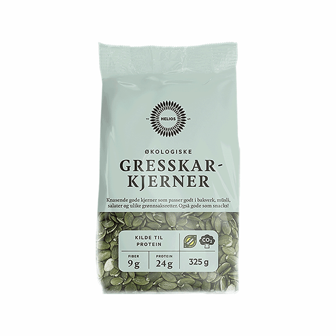 Hovedbilde Helios Gresskarkjerner 325g