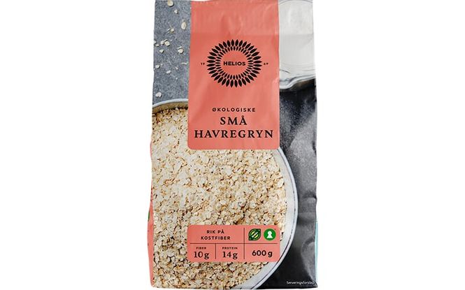 Hovedbilde Helios økologisk små & lettkokte havregryn 600 g