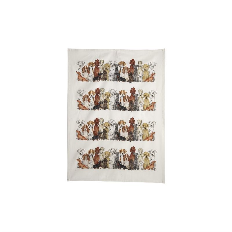 Kjøkkenhåndkle Hund 50 x 70 cm Resirkulert bomull 
