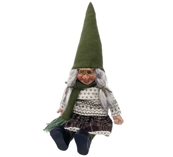 Hovedbilde Brillenisse, kone, grønn, sittende