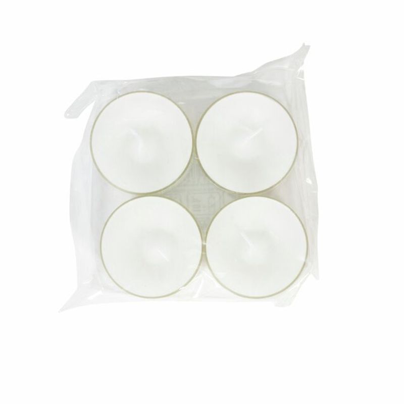 Telys 4pk store plastcup HVIT