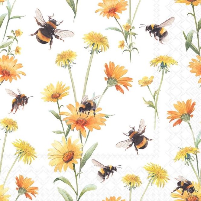 Hovedbilde Servietter kaffe Busy bees 