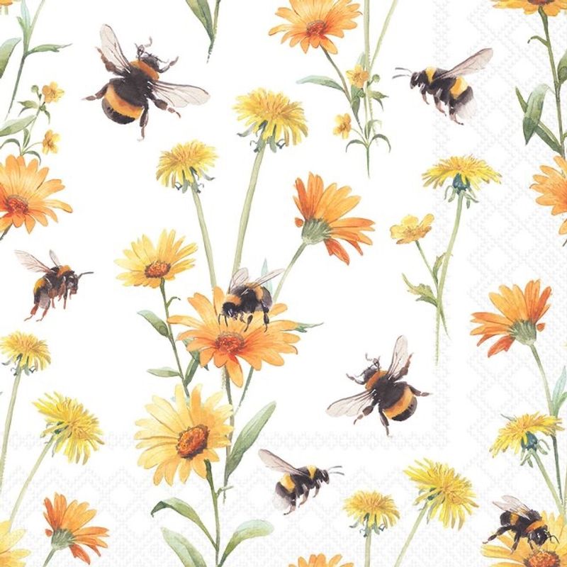 Servietter kaffe Busy bees 