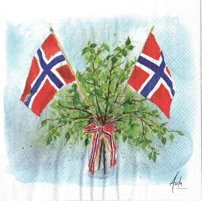 Hovedbilde 17 Mai stemning Lunsj Servietter 