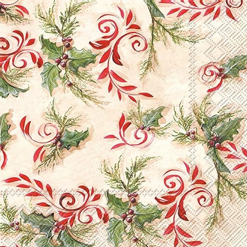 Servietter Holly Harlequin Kaffe