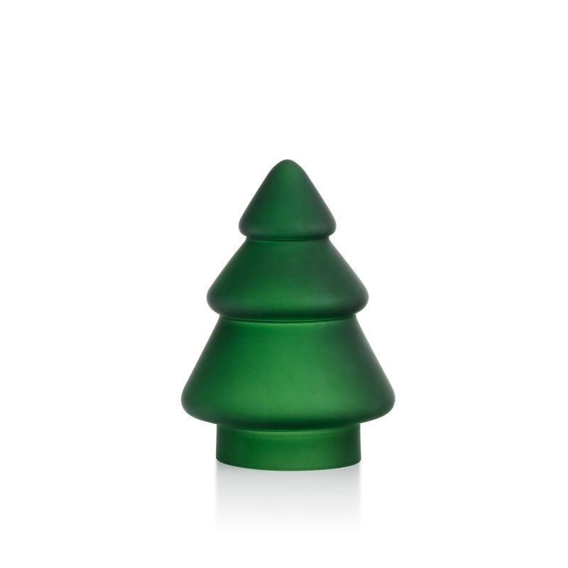 Glass tre frostet grønn 12,7 cm 