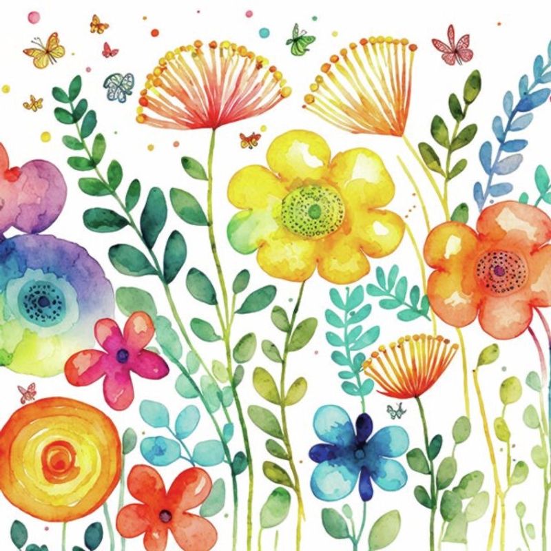Servietter lunsj Vibrant spring white 