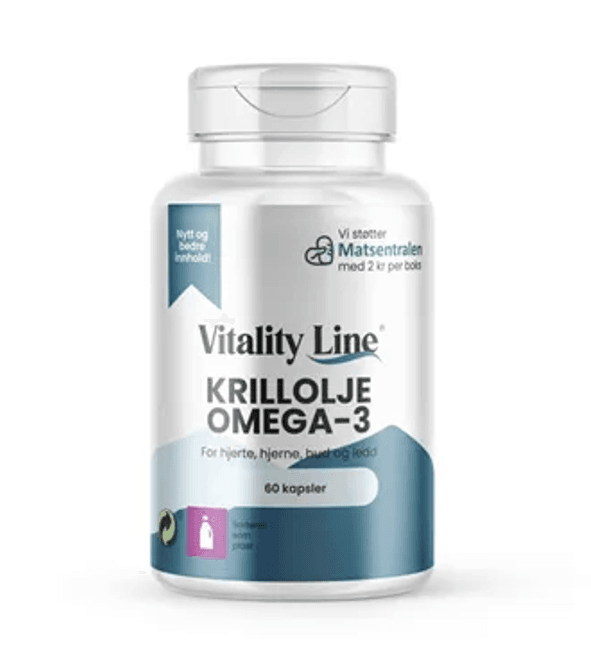 Hovedbilde Vitality Line Krill Olje Omega 3 60kaps