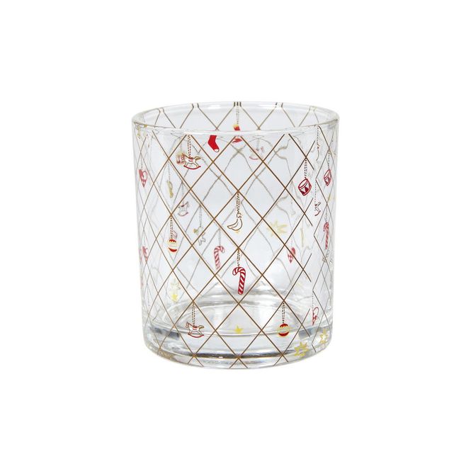 Hovedbilde Lysglass med julemotiv, 7x8 cm