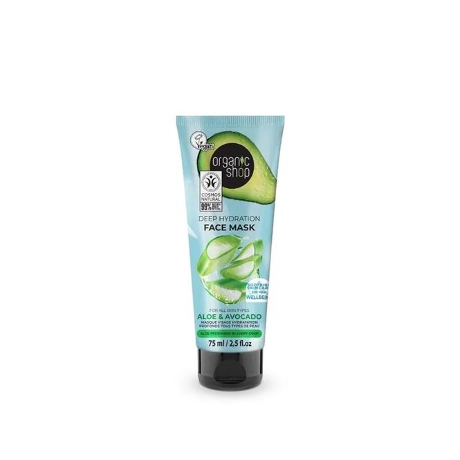 Hovedbilde Organic Shop face mask aloe & avocado 75 ml