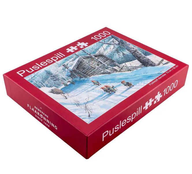 Hovedbilde Puslespill, 7 nisser på vei, Midthun, 1000 ...