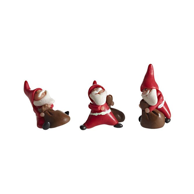 Hovedbilde Tomtesson med sekk figurer, H:2,5 - 3,2 cm, ...
