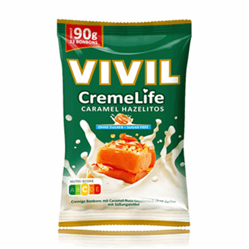Vivil drops karamell hazelitos 90 gr