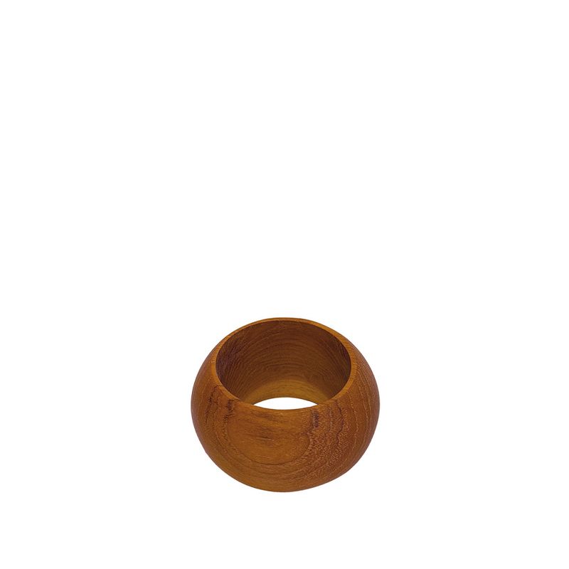 Serviettring i teak, Ø:6 cm