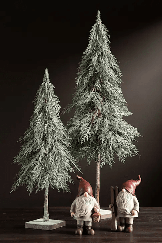 Nisse med Ski eller Lykt, H:18 cm, 2 ass
