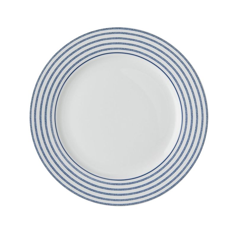 Laura Ashley Candy Stripes Blå/hvit Frokostasjett 20 cm