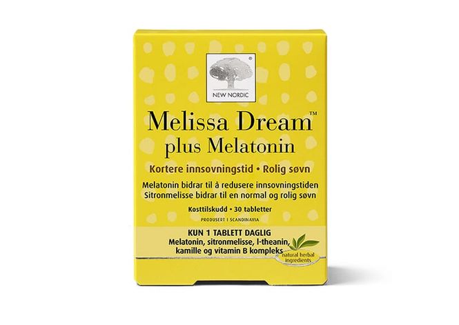 Hovedbilde New Nordic Melissa Dream plus Melatonin 30tabs