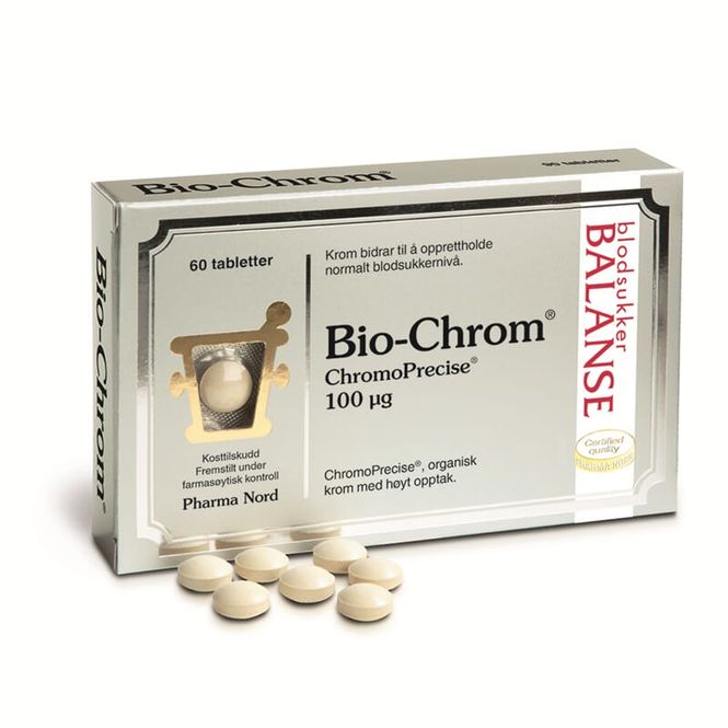 Hovedbilde Pharma Nord krom 100µg 60 tabletter