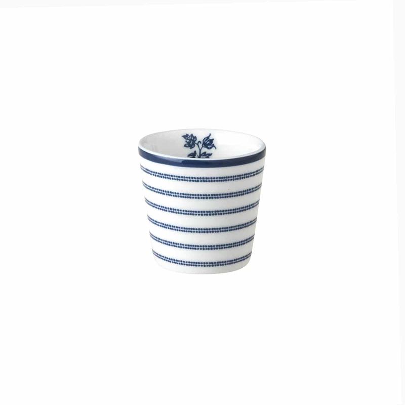 Laura Ashley Candy Stripe Blå/hvit Eggeglass