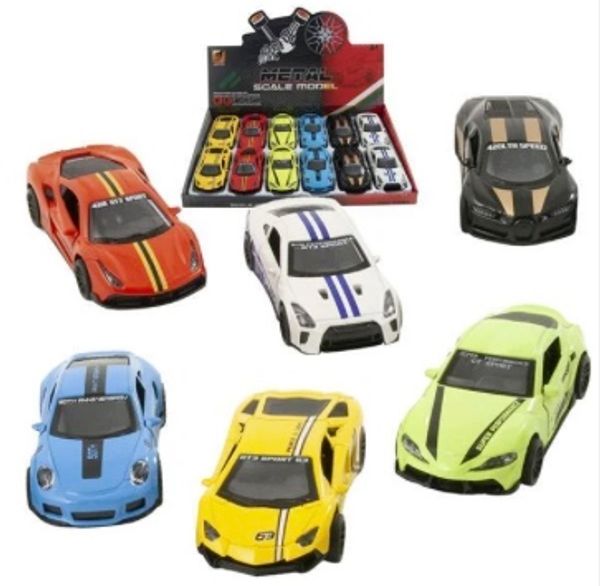Hovedbilde Biler i metall/plast, L:10 cm, assortert