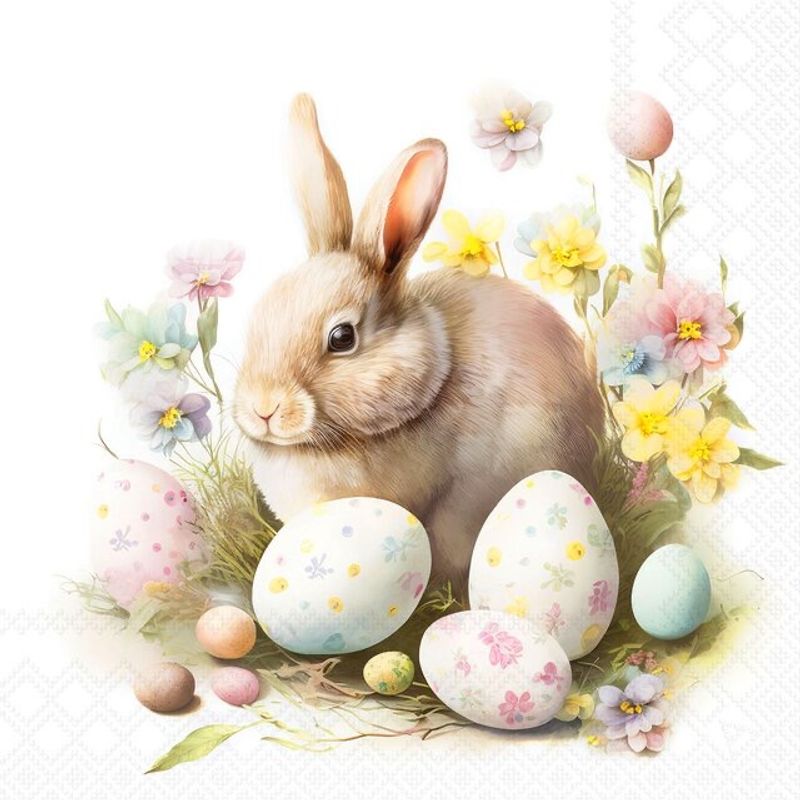 Servietter Lunsj Bunny and eggs