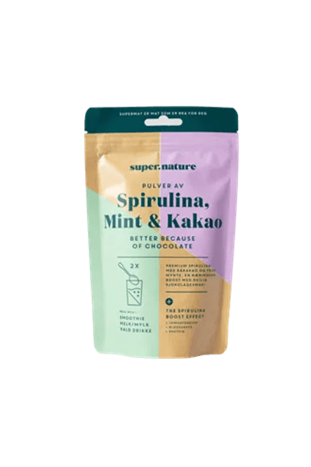 Hovedbilde  Supernature Spirulina Med Mint & Kakao 315gr