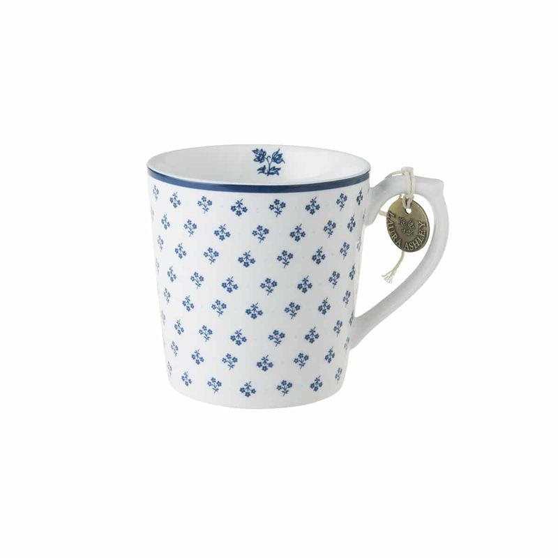 Laura Ashley Petit Fleur Blå/hvit Krus, stort