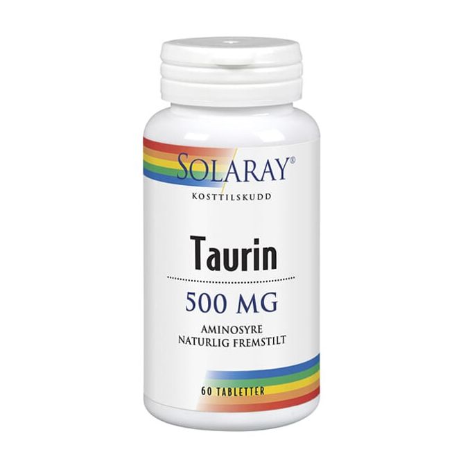 Hovedbilde Solaray taurin 500 mg 60 tabletter