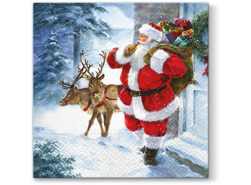 Serviett lunsj 20 stk Santa is coming