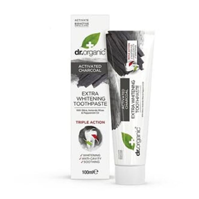 Hovedbilde Dr Organic charcoal toothpaste 100 ml