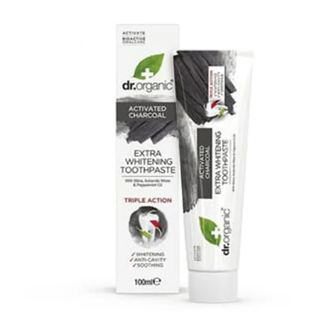Hovedbilde Dr Organic charcoal toothpaste 100 ml