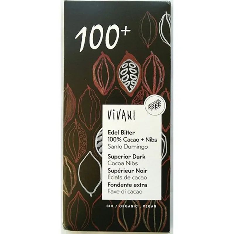 Vivani edel bitter 100% kakao 80 g